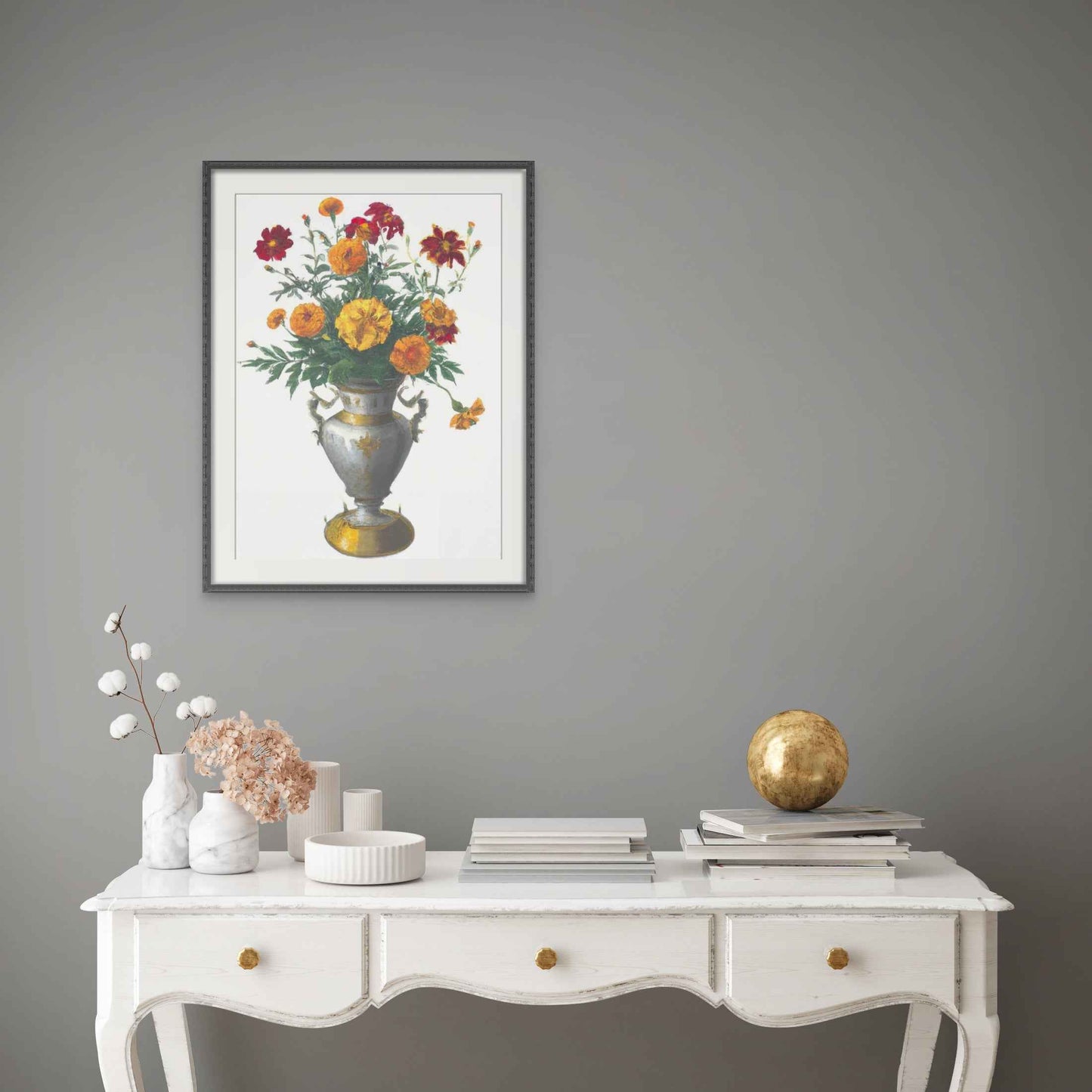 Octobre Souci et Cosmos Print