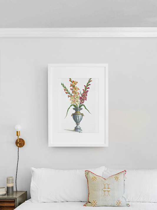 Août Glaïeul Print