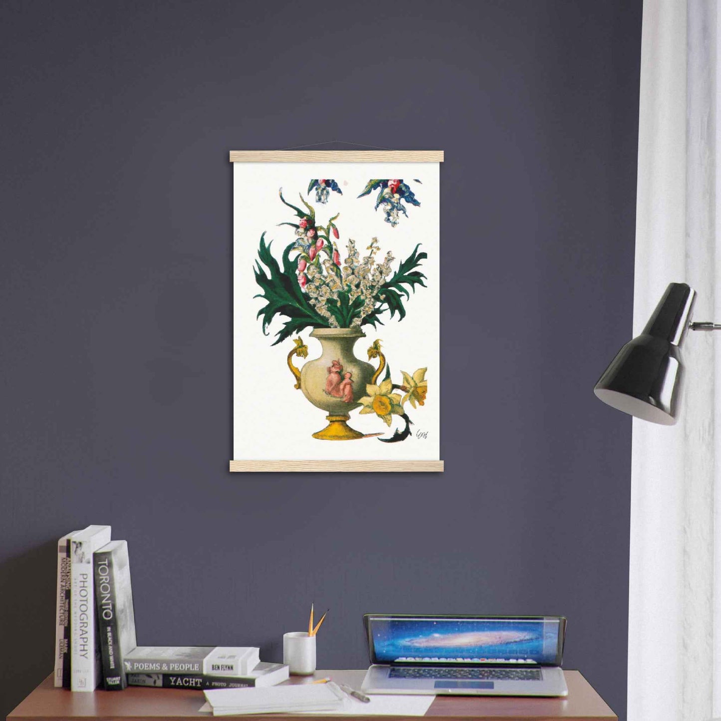 Décembre Houx et Narcisse Print