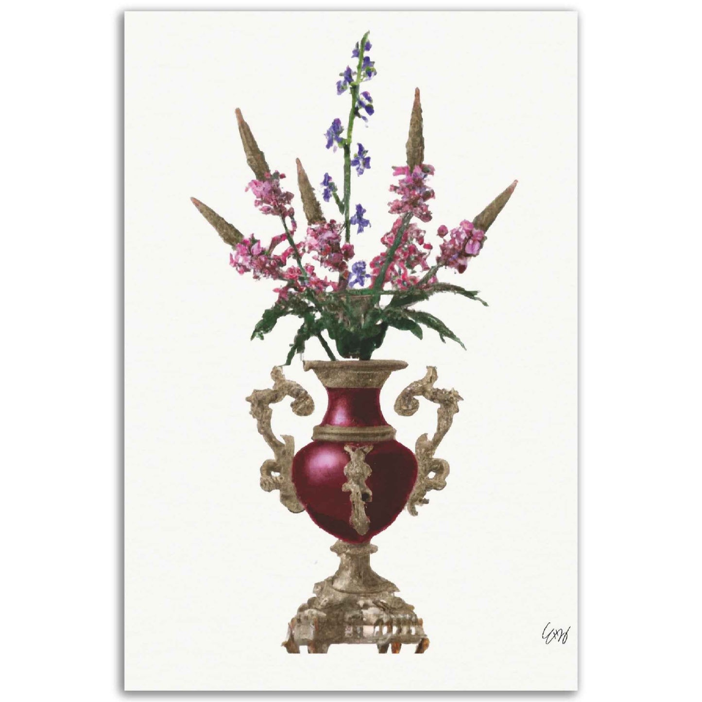 Juillet Pied d'Alouette Print