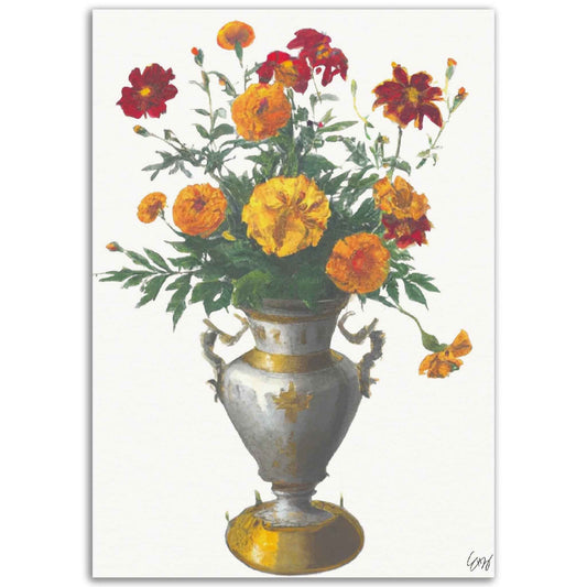 Octobre Souci et Cosmos Print