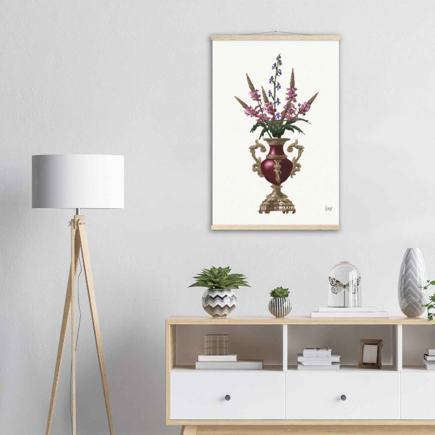 Juillet Pied d'Alouette Print