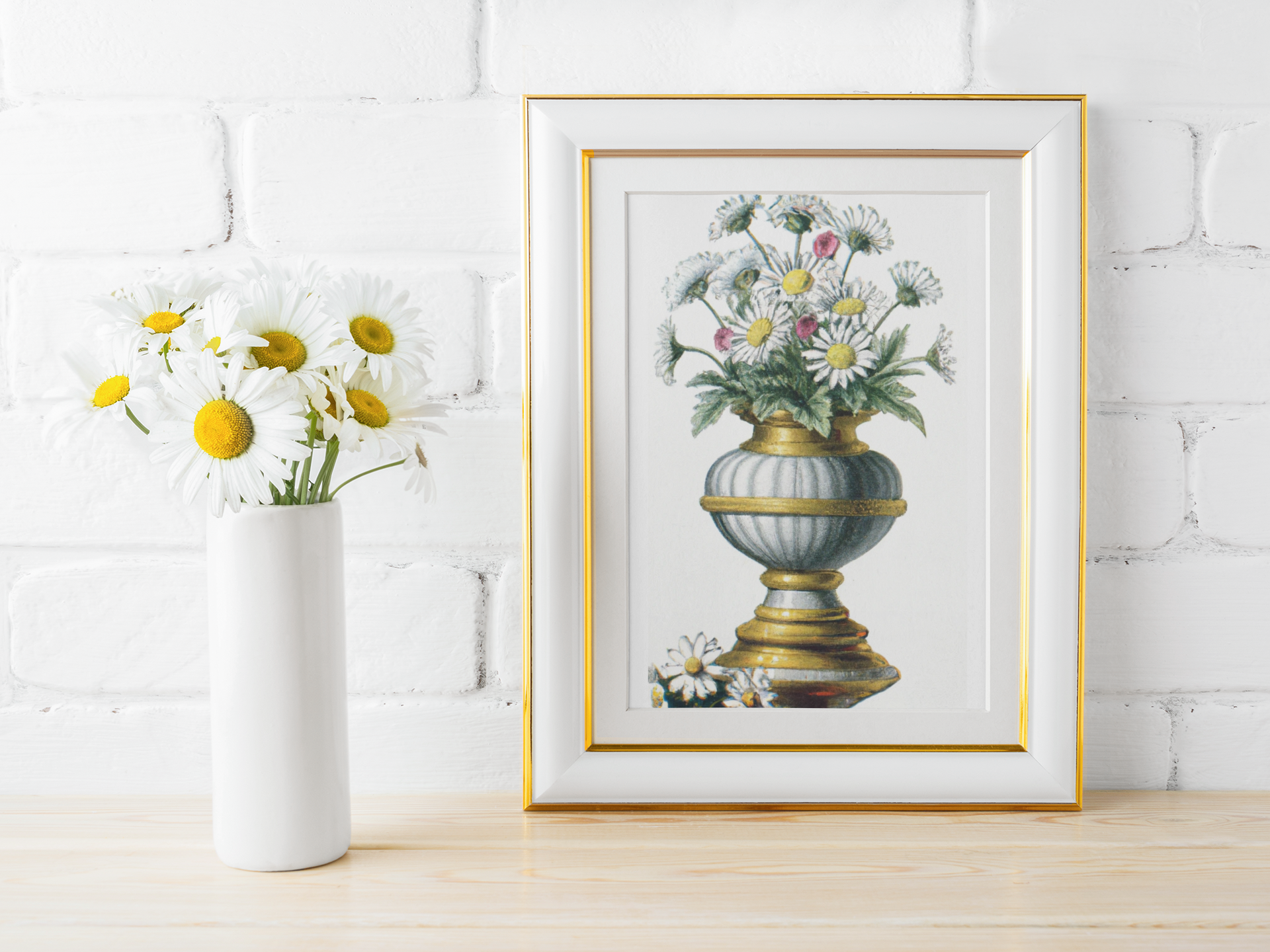 Avril Marguerites Print
